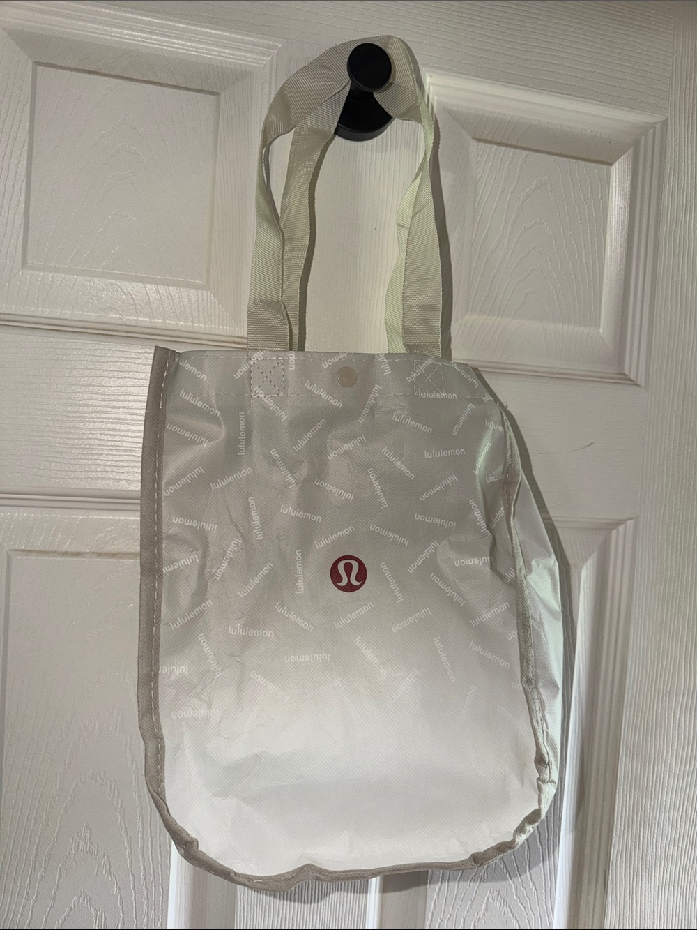 lululemon athletica White Tote with Red Logo